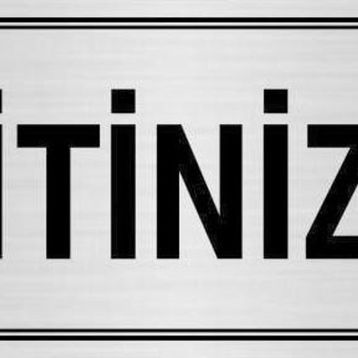 Özarslan Dizayn Departman Kapı İsimliği İtiniz 10x20 cm Gümüş Renk Metal Yönlendirme Levhası