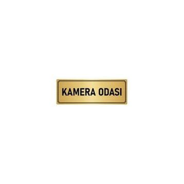 Özarslan Dizayn Departman Kapı İsimliği Kemera Odası 5x20 cm Altın Renk Metal Yönlendirme Levhası