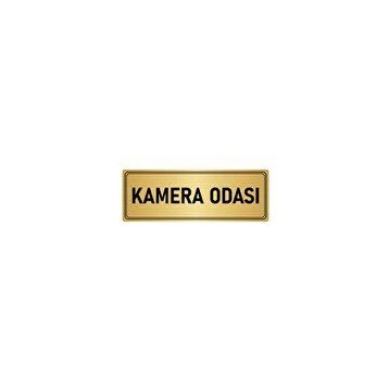 Özarslan Dizayn Departman Kapı İsimliği Kemera Odası 5x20 cm Altın Renk Metal Yönlendirme Levhası