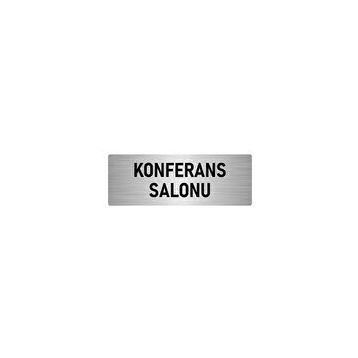 Özarslan Dizayn Departman Kapı İsimliği Konferans Salonu 10x20 cm Gümüş Renk Metal Yönlendirme Levhası
