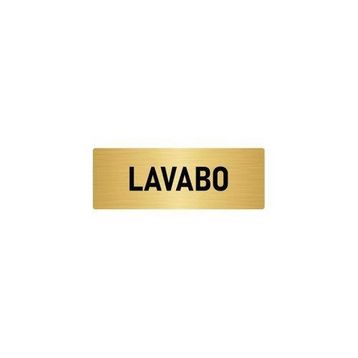 Özarslan Dizayn Departman Kapı İsimliği Lavabo 10x20 cm Altın Renk Metal Yönlendirme Levhası