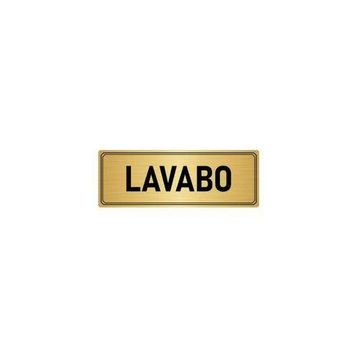 Özarslan Dizayn Departman Kapı İsimliği Lavabo 10x20 cm Altın Renk Metal Yönlendirme Levhası