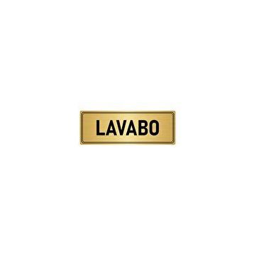 Özarslan Dizayn Departman Kapı İsimliği Lavabo 7x20 cm Altın Renk Metal Yönlendirme Levhası