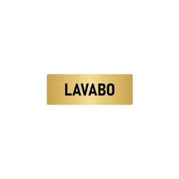 Özarslan Dizayn Departman Kapı İsimliği Lavabo 7x20 cm Altın Renk Metal Yönlendirme Levhası