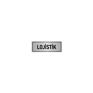 Özarslan Dizayn Departman Kapı İsimliği Lojistik 10x20 cm Gümüş Renk Metal Yönlendirme Levhası
