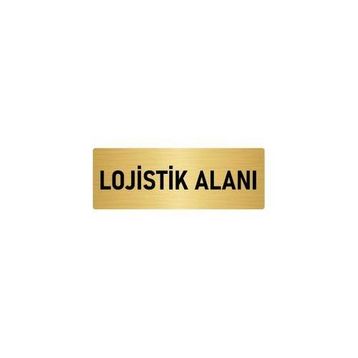 Özarslan Dizayn Departman Kapı İsimliği Lojistik 5x20 cm Altın Renk Metal Yönlendirme Levhası