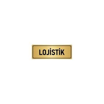 Özarslan Dizayn Departman Kapı İsimliği Lojistik 5x20 cm Altın Renk Metal Yönlendirme Levhası