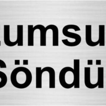 Özarslan Dizayn Departman Kapı İsimliği Lüzumsuzsa Söndür 10x20 cm Gümüş Renk Metal Yönlendirme Levhası