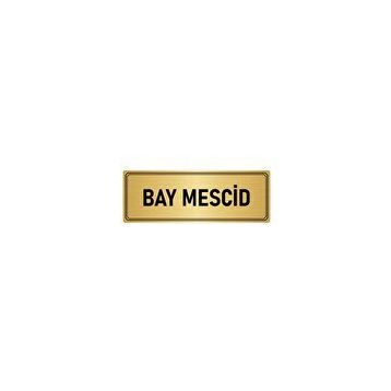 Özarslan Dizayn Departman Kapı İsimliği Mescid 10x20 cm Altın Renk Metal Yönlendirme Levhası