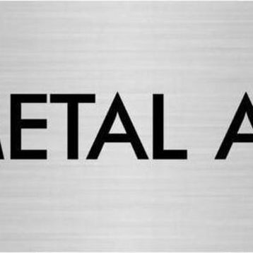 Özarslan Dizayn Departman Kapı İsimliği Metal Atık 7x20 cm Gümüş Renk Metal Yönlendirme Levhası
