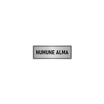 Özarslan Dizayn Departman Kapı İsimliği Numune 5x20 cm Gümüş Renk Metal Yönlendirme Levhası