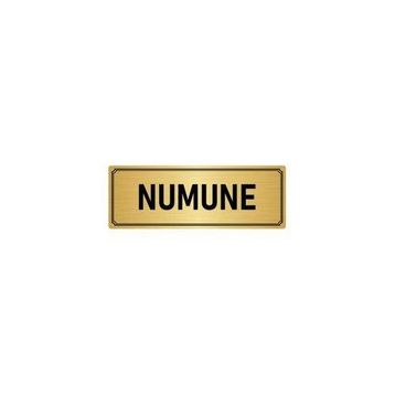 Özarslan Dizayn Departman Kapı İsimliği Numune 7x20 cm Altın Renk Metal Yönlendirme Levhası