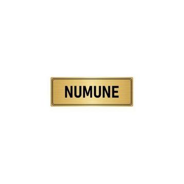 Özarslan Dizayn Departman Kapı İsimliği Numune 7x20 cm Altın Renk Metal Yönlendirme Levhası