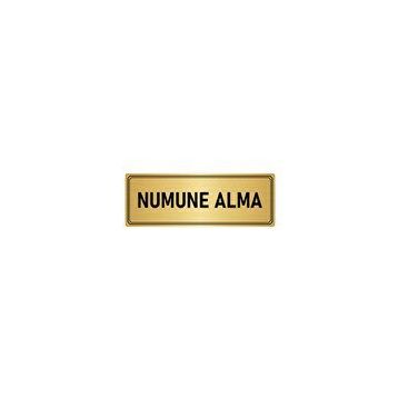 Özarslan Dizayn Departman Kapı İsimliği Numune 7x20 cm Altın Renk Metal Yönlendirme Levhası