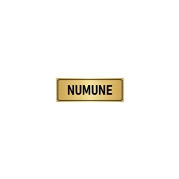 Özarslan Dizayn Departman Kapı İsimliği Numune 7x20 cm Altın Renk Metal Yönlendirme Levhası