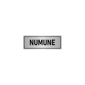 Özarslan Dizayn Departman Kapı İsimliği Numune 7x20 cm Gümüş Renk Metal Yönlendirme Levhası