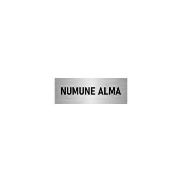 Özarslan Dizayn Departman Kapı İsimliği Numune 7x20 cm Gümüş Renk Metal Yönlendirme Levhası