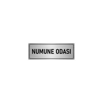 Özarslan Dizayn Departman Kapı İsimliği Numune Odası 5x20 cm Gümüş Renk Metal Yönlendirme Levhası