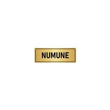 Özarslan Dizayn Departman Kapı İsimliği Numune Odası 7x20 cm Altın Renk Metal Yönlendirme Levhası