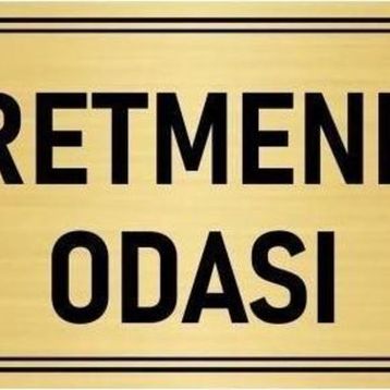 Özarslan Dizayn Departman Kapı İsimliği Öğretmenler Odası 7x20 cm Altın Renk Metal Yönlendirme Levhası