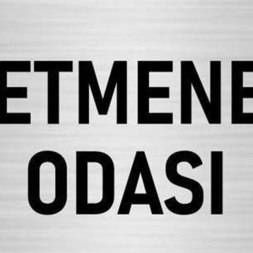 Özarslan Dizayn Departman Kapı İsimliği Öğretmenler Odası 7x20 cm Gümüş Renk Metal Yönlendirme Levhası