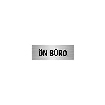 Özarslan Dizayn Departman Kapı İsimliği Ön Büro 5x20 cm Gümüş Renk Metal Yönlendirme Levhası