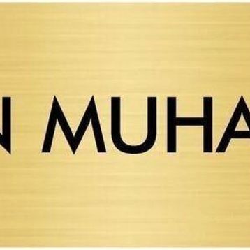 Özarslan Dizayn Departman Kapı İsimliği Ön Muhasebe 10x20 cm Altın Renk Metal Yönlendirme Levhası
