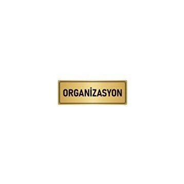 Özarslan Dizayn Departman Kapı İsimliği Organizasyon 10x20 cm Altın Renk Metal Yönlendirme Levhası