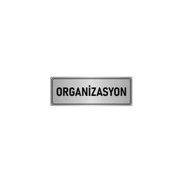 Özarslan Dizayn Departman Kapı İsimliği Organizasyon 10x20 cm Gümüş Renk Metal Yönlendirme Levhası