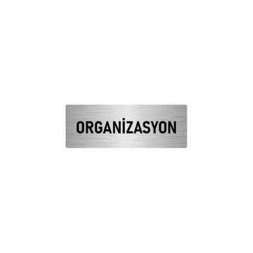Özarslan Dizayn Departman Kapı İsimliği Organizasyon 5x20 cm Gümüş Renk Metal Yönlendirme Levhası