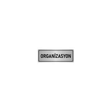 Özarslan Dizayn Departman Kapı İsimliği Organizasyon 5x20 cm Gümüş Renk Metal Yönlendirme Levhası