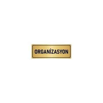 Özarslan Dizayn Departman Kapı İsimliği Organizasyon 7x20 cm Altın Renk Metal Yönlendirme Levhası
