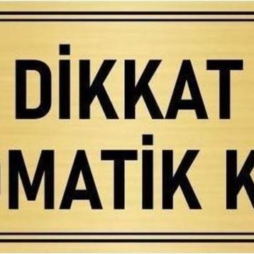 Özarslan Dizayn Departman Kapı İsimliği Otomatik Kapı 10x20 cm Altın Renk Metal Yönlendirme Levhası