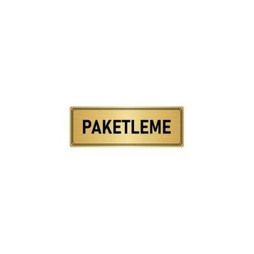 Özarslan Dizayn Departman Kapı İsimliği Paketleme 5x20 cm Altın Renk Metal Yönlendirme Levhası