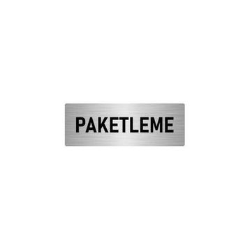 Özarslan Dizayn Departman Kapı İsimliği Paketleme 5x20 cm Gümüş Renk Metal Yönlendirme Levhası