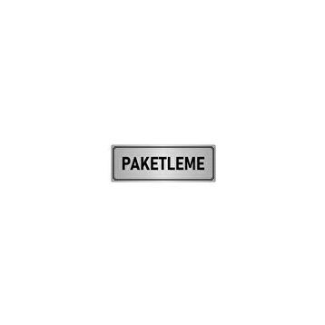 Özarslan Dizayn Departman Kapı İsimliği Paketleme 7x20 cm Gümüş Renk Metal Yönlendirme Levhası