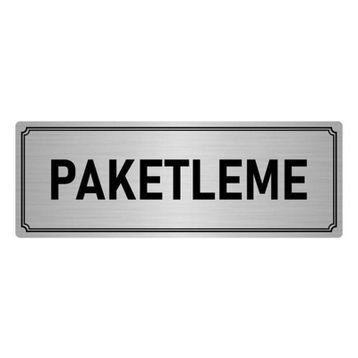 Özarslan Dizayn Departman Kapı İsimliği Paketleme 7x20 cm Gümüş Renk Metal Yönlendirme Levhası
