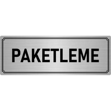 Özarslan Dizayn Departman Kapı İsimliği Paketleme 7x20 cm Gümüş Renk Metal Yönlendirme Levhası