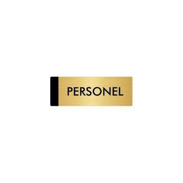 Özarslan Dizayn Departman Kapı İsimliği Personel 10x20 cm Altın Renk Metal Yönlendirme Levhası