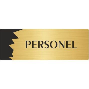 Özarslan Dizayn Departman Kapı İsimliği Personel 10x20 cm Altın Renk Metal Yönlendirme Levhası