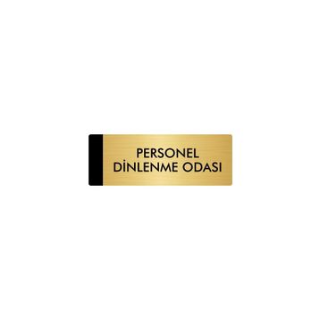 Özarslan Dizayn Departman Kapı İsimliği Personel 7x20 cm Altın Renk Metal Yönlendirme Levhası