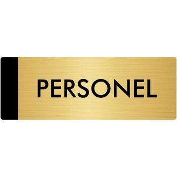 Özarslan Dizayn Departman Kapı İsimliği Personel 7x20 cm Altın Renk Metal Yönlendirme Levhası