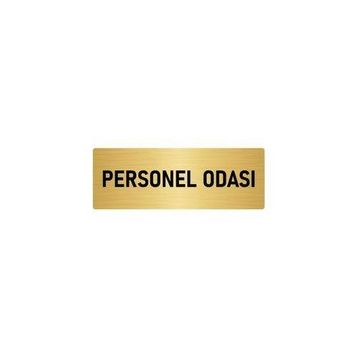 Özarslan Dizayn Departman Kapı İsimliği Personel Soyunma Odası 5x20 cm Altın Renk Metal Yönlendirme Levhası