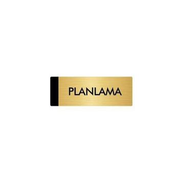 Özarslan Dizayn Departman Kapı İsimliği Planlama 7x20 cm Altın Renk Metal Yönlendirme Levhası