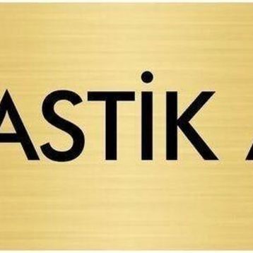 Özarslan Dizayn Departman Kapı İsimliği Plastik Atık 5x20 cm Altın Renk Metal Yönlendirme Levhası