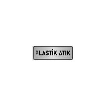 Özarslan Dizayn Departman Kapı İsimliği Plastik Atık 7x20 cm Gümüş Renk Metal Yönlendirme Levhası