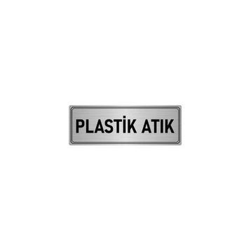Özarslan Dizayn Departman Kapı İsimliği Plastik Atık 7x20 cm Gümüş Renk Metal Yönlendirme Levhası