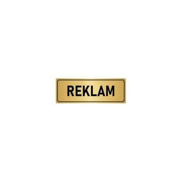 Özarslan Dizayn Departman Kapı İsimliği Reklam 10x20 cm Altın Renk Metal Yönlendirme Levhası