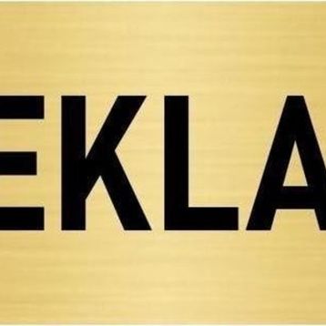 Özarslan Dizayn Departman Kapı İsimliği Reklam 10x20 cm Altın Renk Metal Yönlendirme Levhası