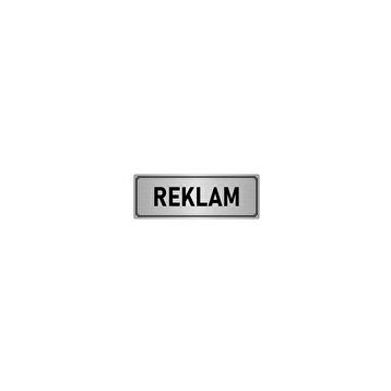 Özarslan Dizayn Departman Kapı İsimliği Reklam 7x20 cm Gümüş Renk Metal Yönlendirme Levhası